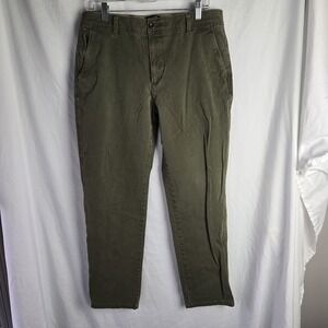 Dockers Smart 360 Flex Slim Fit Chino Pants Mens 33 Comfort Flat Front Green
